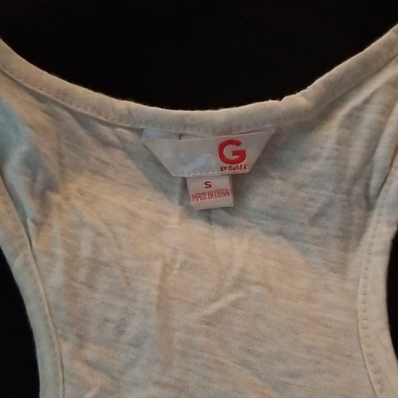 G by Guess | 100% Cotton Small Gorgeous Gold Glittery Sparkling Sequin Tank Top - Picture 10 of 10